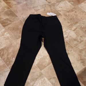 Black Straight-Leg Pants